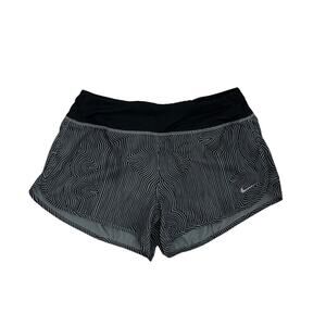 Nike Dri Fit Shorts Black Gray Lined Athletic Running Shorts Size Women's Small